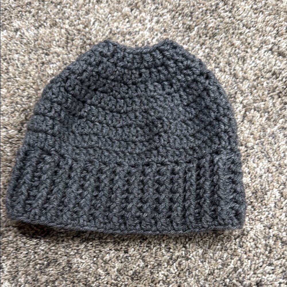 Cozy Gray Knit Beanie